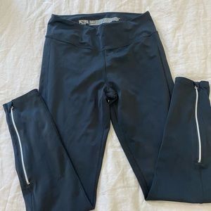 Victoria’s Secret black leggings with zippers. Sleek and comfortable. Size med